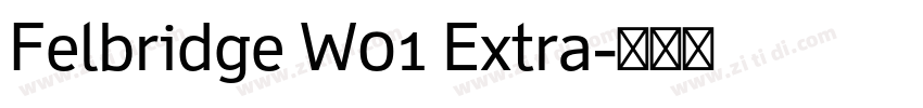 Felbridge W01 Extra字体转换